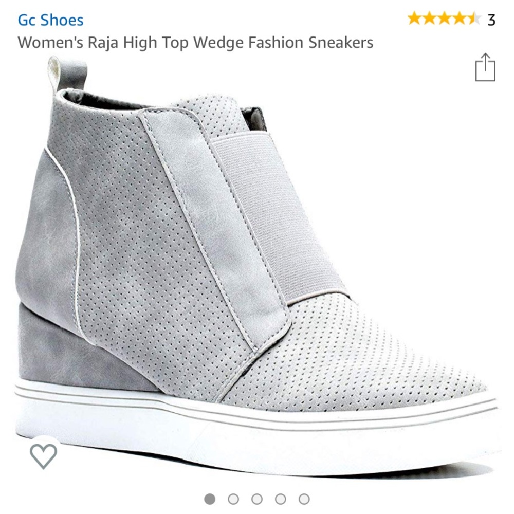 Women’s Grey Sneaker Wedges Size 8.5